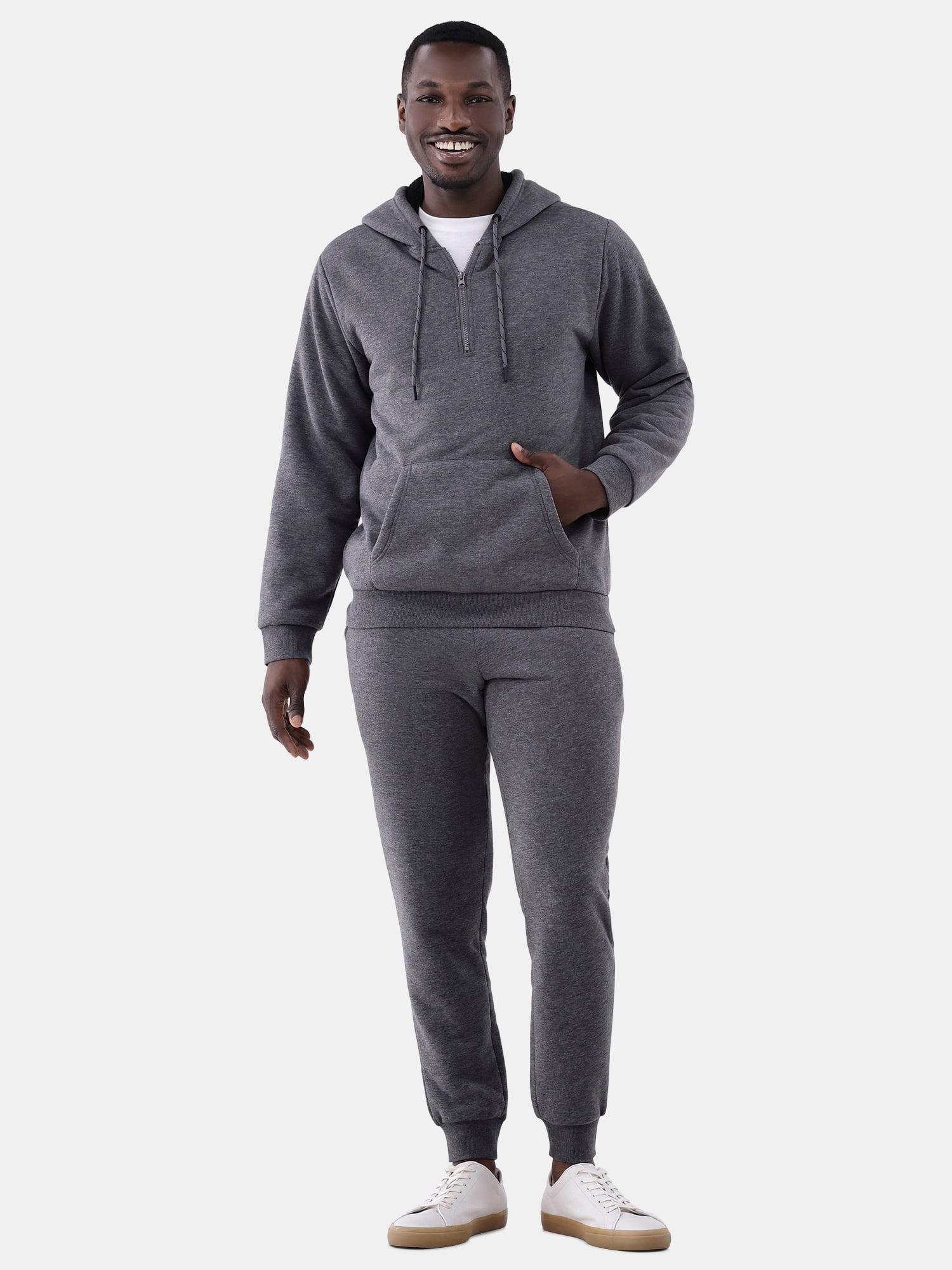 Hollywood Men s Sherpa Bonded Joggers 31 Inseam Sizes S XL Walmart