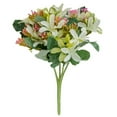 thumbnail image 1 of 5 Branch Artificial Flower Cloth Fake Floral Bonquet Room Simulation Flower Decor, 1 of 8