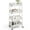 White, variant on CONCETTA 3-Tier Utility Rolling Cart, Metal Mobile Storage Rack with Lockable Castors for Office, School, Bathroom, White