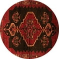 thumbnail image 1 of Ahgly Company Indoor Round Persian Orange Traditional Area Rugs, 7' Round, 1 of 1