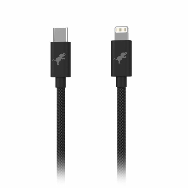 Nimble PowerKnit Câble 1 mètre USB-C vers Lightning Noir