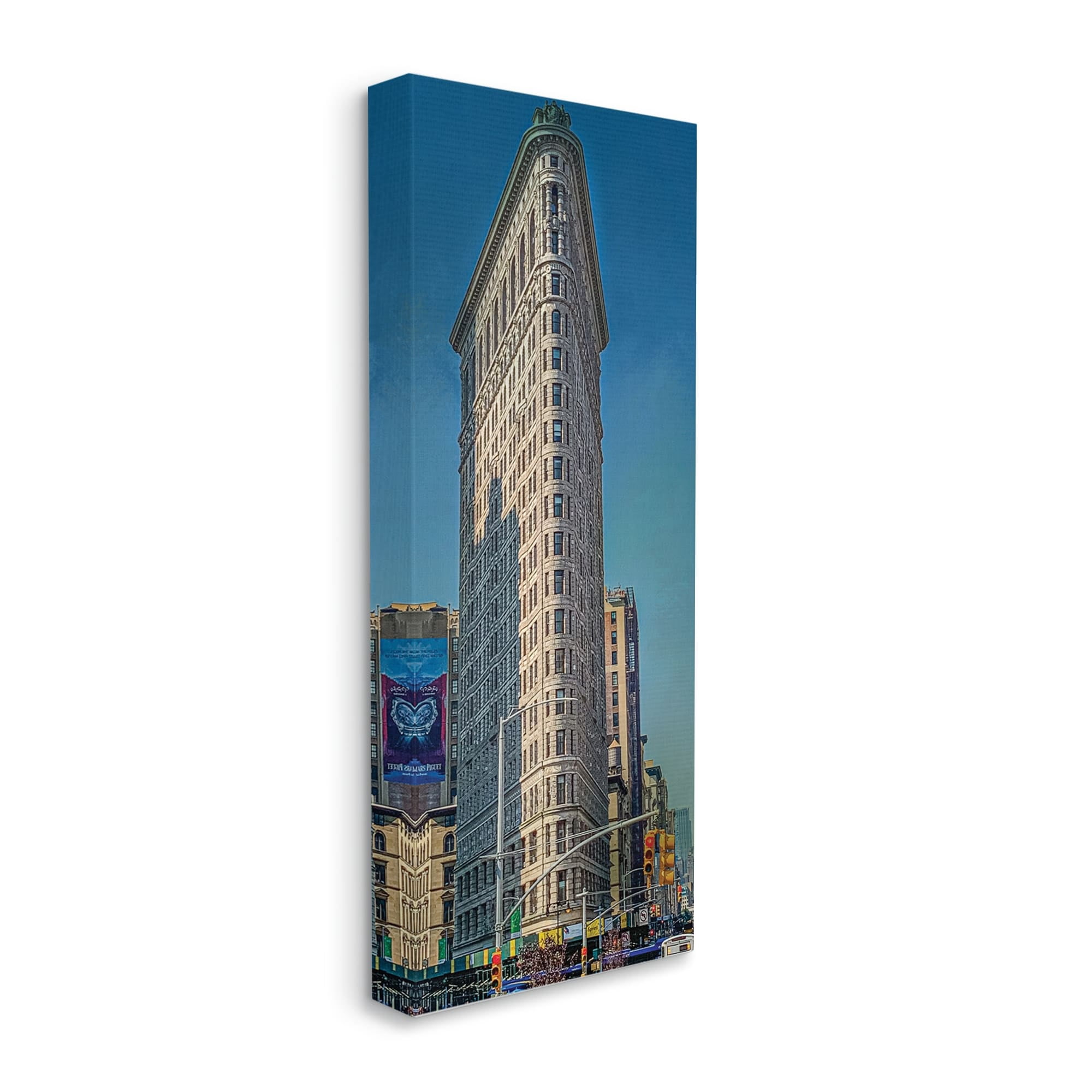 Stupell Industries Flatiron Fuller Building New York City Manhattan Neighborhood ,20 x 48, Design by Kathy Jennings