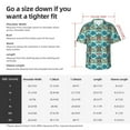 thumbnail image 4 of Fotbe Turtles And Seahorses Hawaiian Shirt for Men Unisex Summer Beach Casual Short Sleeve Cotton Linen Button Down Shirts-X-Large, 4 of 5