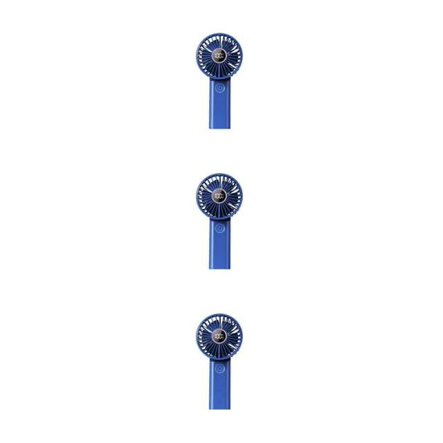 Ventilador de mano Yuarrent Tipo-C Pantalla digital 3 velocidades 3600 mAh Azul oscuro
