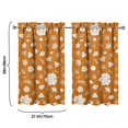 thumbnail image 4 of Fall Kitchen Curtains 39 Inch Short - 32Panel Set, Autumn Harvest Print, Rod Pocket Window Treatment for Thanksgiving, Farmhouse, Cafe, Living Room - Machine Washable, 4 of 4