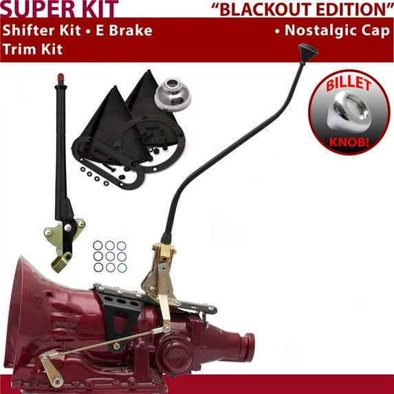 American Shifter 2004R Shifter Kit Black 23 in. Swan E Brake Trim Kit for F6872