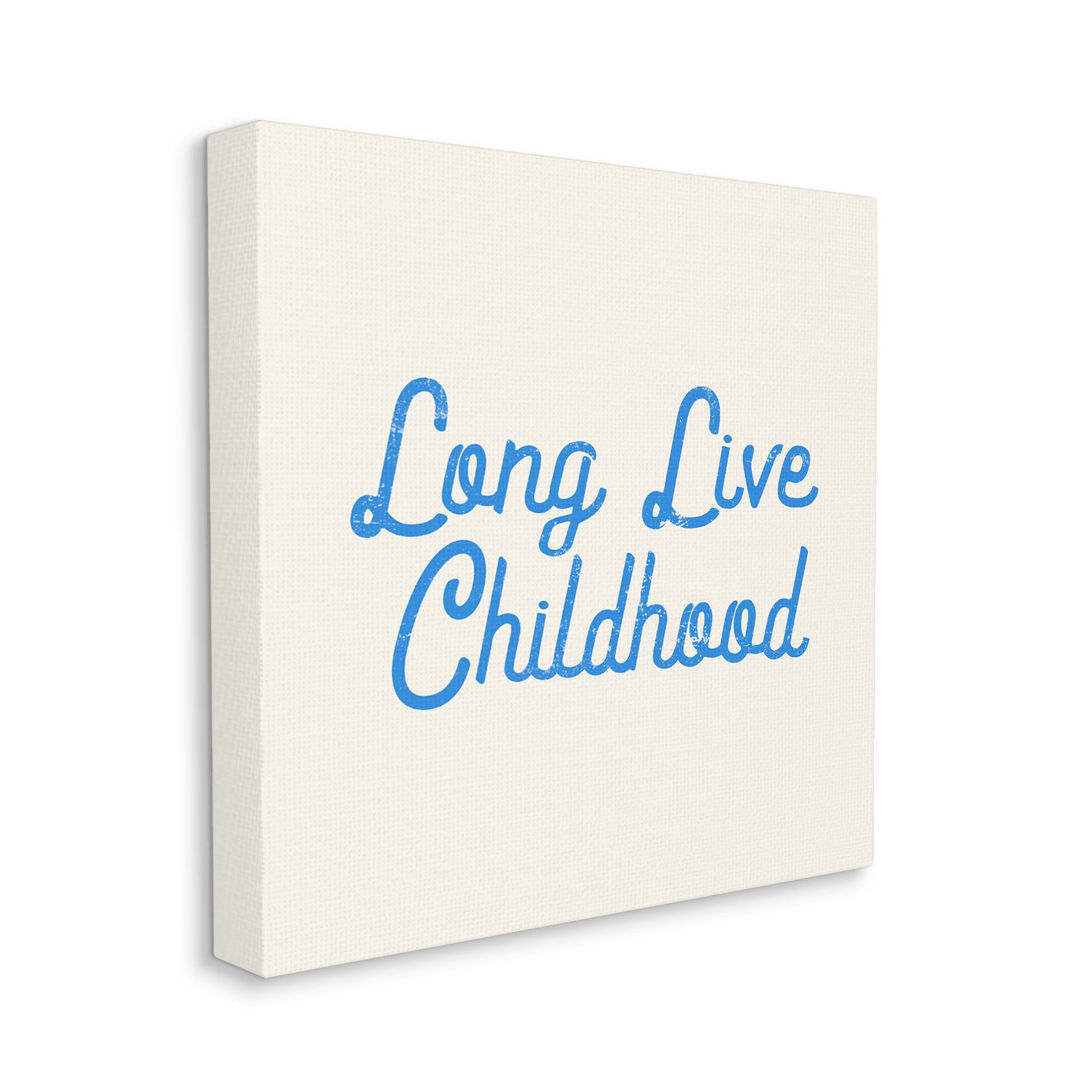 Stupell Industries Long Live Childhood Phrase Graphic Art Gallery Wrapped Canvas Print Wall Art, Design by Lil' Rue