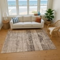 thumbnail image 7 of Addison Rugs Mayfield Premium Machine Washable Transitional Global Brown Rectangle Rug, 5' X 7'6" Machine Washable Transitional Global Brown Oversized Sherpa Throw Blanket, 7 of 7
