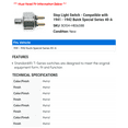 thumbnail image 2 of Stop Light Switch - Compatible with 1941 - 1942 Buick Special Series 40-A, 2 of 2