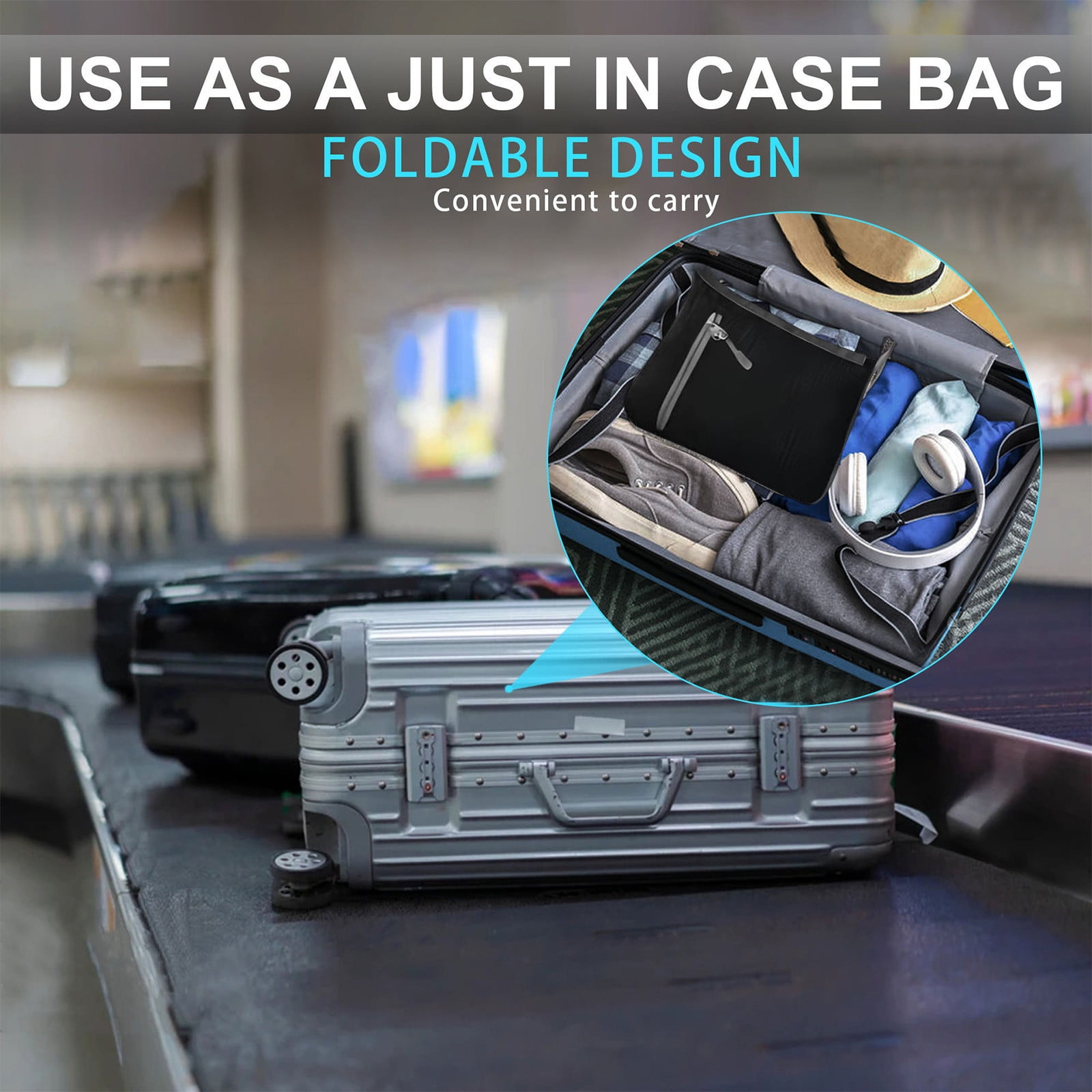 Storage Travel Luggage Bag For Men Foldable Travel Luggage Bag With Shoe Compartment Travel Bag For Men And Women