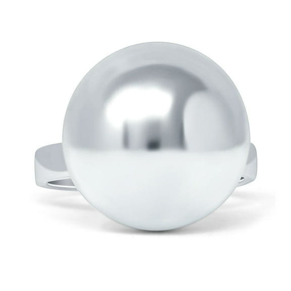 Round Ball Minimalist Ring Vintage Style Sphere 925 Sterling Silver Size 5