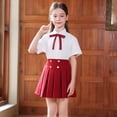 thumbnail image 2 of Shadoumai Uniform Skirts for Girls Elastic High Waist Pleated Tennis Skirt School Outfits with Undershorts, 2 of 6