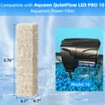 thumbnail image 3 of Aquaneat 12-Pack Replacement Ammonia Reducer Pads Compatible with Aqueon QuietFlow 10 LED PRO Aquarium Power Filter, 3 of 6
