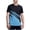 Light Blue, variant on Iyufng Men's Athletic Shirts Printed Summer Breathable Quick-Dry Fitness Tops