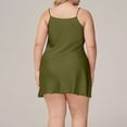 thumbnail image 4 of Ruimatai Women's Plus Size Satin Slip Dresses Spaghetti Strap Loose Fit Loungewear Nightgown for Summer Home Wear, 4 of 7