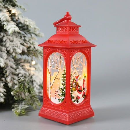 

absuyy Night Light on Clearance- Christmas Decorations Night Light LED Christmas Wind Lantern