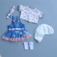 thumbnail image 2 of Set de ropa para Reborn Baby Doll Girl de 43 a 56 cm con falda vaquera, 2 of 7