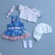 thumbnail image 2 of Set de ropa para Reborn Baby Doll Girl de 43 a 56 cm con falda vaquera, 2 of 7