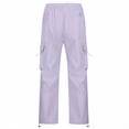 thumbnail image 3 of YUELONGHU Men's Casual Cargo Pants Men's Cargo Pants Relaxed Fit Elastic Waist Mens Casual Cargo Pants Relaxed Fit Lightweight Stretch Elastic Waist Drawstring Joggers Pants Pockets L, 3 of 9