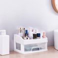 thumbnail image 2 of Makeup Storage Organizer Waterproof Cosmetics Display Case with Drawer Detachable Storage Box and Transparent Cover Display SkinCare for Bathroom Countertop Bedroom Vanity Desk Travel, 2 of 6