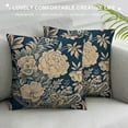 thumbnail image 3 of Nawypu  Farmhouse Throw Pillow Cover Chinese Style Chinoiserie Blue and White Porcelain Floral Pillow Cases Cushion Cover for Office Living Room Bedroom Car Chair Home Decorations, 3 of 5