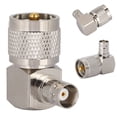 thumbnail image 3 of Adaptador BNC hembra a macho M, 2 piezas BNC hembra, adaptador BNC hembra en ángulo recto, conector BNC hembra a macho M en ángulo recto, calidad superior, 3 of 7
