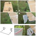 thumbnail image 2 of Trash Bag Rack Table Portable Basura Basura Storage Holder Soporte Organizador Soporte Para En Interiores De Viaje Al Aire Libre Sunnimix Soporte de basura para colgar de la mesa, 2 of 8