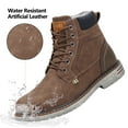thumbnail image 3 of Mishansha Women Men Winter Snow Boots Warm Lining Anti Slip Water Resistant ,Brown 9.5W/8M, 3 of 8