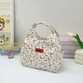 thumbnail image 2 of BMYJ Insulated Lunch Bag, Floral Design Lunch Bag for Women, Cute and Small Leakproof Lunch Box, Corduroy Lunch Tote for Work, Office, Travel, Picnic,Thermal Meal Bag to Keep Food Fresh, 2 of 6