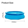 thumbnail image 2 of TOYTEXX 244 x 76 cm Easy Set Inflatable Above Ground Family Swimming Pool for Outdoor Backyard Use, 2 of 5