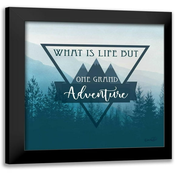 Harbick, N. 12x12 Black Modern Framed Museum Art Print Titled - Adventure I