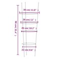 thumbnail image 4 of vidaXL Garden Plant Supports with 4 Rings 5 pcs Green 90 cm Steel, 4 of 5