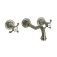 thumbnail image 3 of LaToscana 87TU207 Ornellaia 2 1/8" Double Handle Wall Mount Bathroom Sink Faucet In Tuscan Bronze, 3 of 3