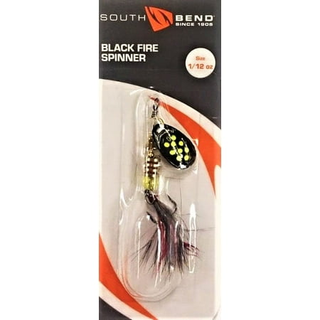 South Bend Black Fire Spinner 1/12 oz. Yellow #0 Spinnerbaits