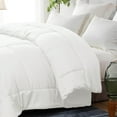 thumbnail image 7 of Exclusivo Mezcla Queen Comforter Set White, 3-Piece Solid Comforter Duvet Insert with Corner Tabs, Lightweight Bedding Down Alternative Comforter for All Seasons, 7 of 7