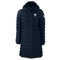 thumbnail image 2 of Women's Cutter & Buck  Navy San Diego Chargers Throwback Logo Mission Ridge Repreve Eco Insulated Full-Zip Puffer Jacket, 2 of 3