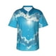 thumbnail image 1 of Fotbe Heart Shaped Cloud Camisa Hawaiana para Hombre Unisex – Camisa Casual de Verano con Botones de Manga Corta de Algodón y Lino,Large, 1 of 7