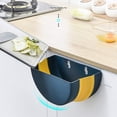 thumbnail image 5 of Poubelle Cuisine Pliable Suspendue Multifonctionnelle Bacs à Ordures Semi-Circulaire Poubelle Murale pour Voiture Bureau à Domicile Bleu marin, 5 of 5