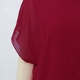 thumbnail image 6 of Womens Tops Fashion Tank O Neck Lace Sleeve Loose Womens Golf Shirt,Red,2XL, 6 of 6