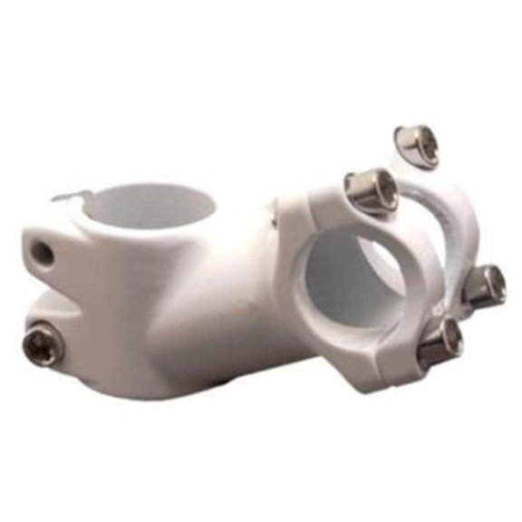 New BMX Fixie Racer Alloy Handlebar Stem - White, 8 x 2 in.