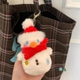 thumbnail image 5 of Cute Snowman Plush Toy Christmas Soft Snowman Keychain Backpack Charm Ornament for Friends Family Christmas Tree Decor Holiday Gift Stocking Stuffers, 5 of 6