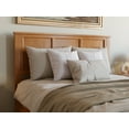 thumbnail image 6 of AFI Madison Queen Wood Platform Bed with Footboard and Twin XL Trundle, Light Toffee, 6 of 14