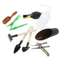 thumbnail image 3 of 13 Pieces/Set Horticulture Helper Mini Garden Tools cotton ball box; Gardening Shovel Rake Watering Pot Brush tweezers Set, 3 of 6