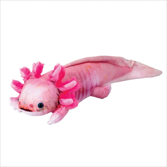 Real Planet 15" Long Axolotl Stuffed Animal, Realistic Kids STEM & Science Cool Plush Birthday Toy