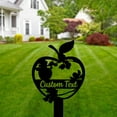 thumbnail image 2 of Handmadetneonsign Apple Garden Metal With Stake, Apple Metal Name Sign Stake, Apple Metal Stake Decor, 2 of 5