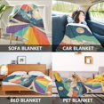 thumbnail image 2 of Yayeee Throw Blanket for Couch Soft Warm 50" x 60" Sofa Chair Bed Decoration, Colorful Road at Night, 2 of 7