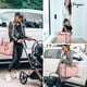 thumbnail image 2 of Bolsa para pañales Tonyeee, impermeable, grande, con cambiador, rosa, 2 of 6