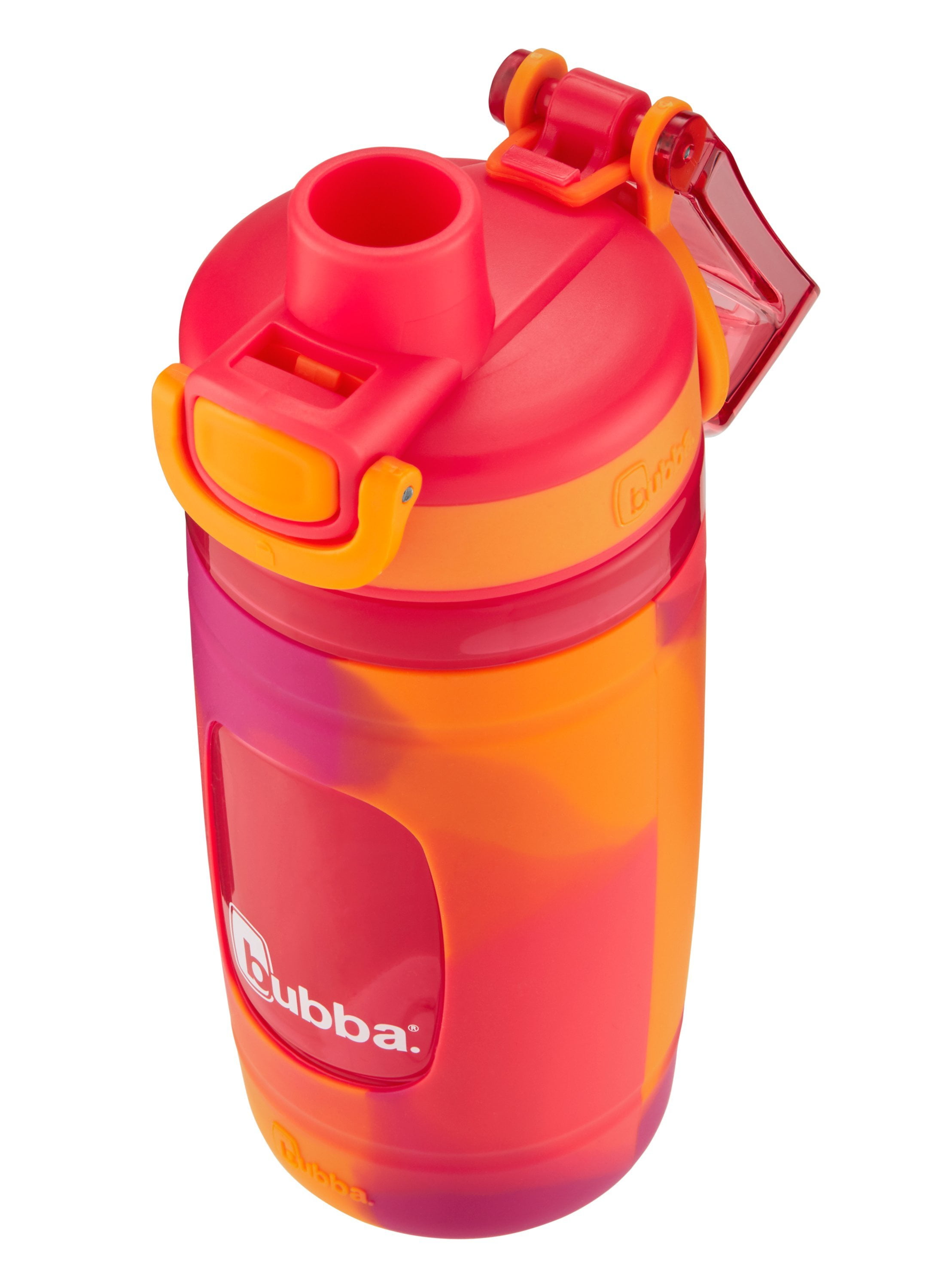 bubba Flo Kids Water Bottle with Silicone Sleeve, 16 oz, Mixed Berry