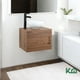 thumbnail image 2 of Gabinete Para Baño Flotante Mueble Lavamanos Ovalin y Monomando Repisas Fibra de Madera MFC KingsHouse cafe Estandar, 2 of 8