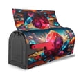 thumbnail image 3 of Yiaed Colorful Stone World Print Mailbox Covers, Magnetic Mailbox Cover, Mail Box Covers for Garden Outdoor Decor Box Covers-25.5x21 in, 3 of 8